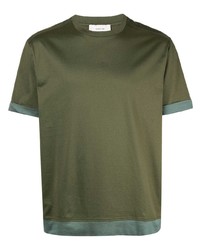 T-shirt à col rond olive Cerruti 1881