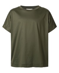 T-shirt à col rond olive Cerruti 1881