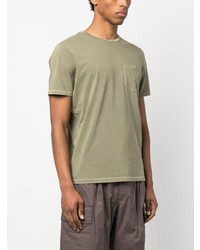 T-shirt à col rond olive Parajumpers