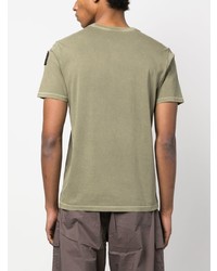 T-shirt à col rond olive Parajumpers