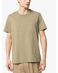 T-shirt à col rond olive Les Tien