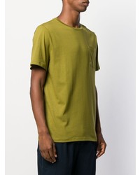 T-shirt à col rond olive A.P.C.