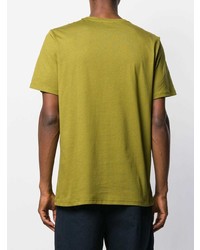 T-shirt à col rond olive A.P.C.