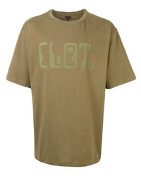 T-shirt à col rond olive Clot