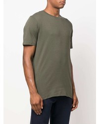 T-shirt à col rond olive Soulland