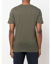 T-shirt à col rond olive Soulland