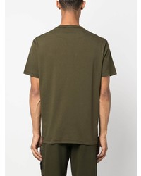 T-shirt à col rond olive Stone Island