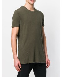 T-shirt à col rond olive Thom Krom