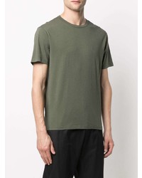 T-shirt à col rond olive Officine Generale