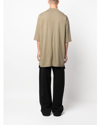 T-shirt à col rond olive Rick Owens DRKSHDW