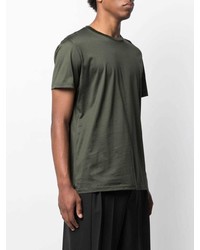 T-shirt à col rond olive Low Brand