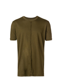 T-shirt à col rond olive Damir Doma