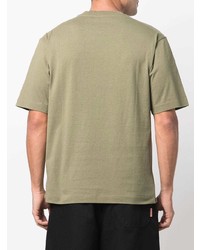 T-shirt à col rond olive Off-White