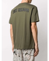 T-shirt à col rond olive True Religion