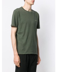 T-shirt à col rond olive Calvin Klein