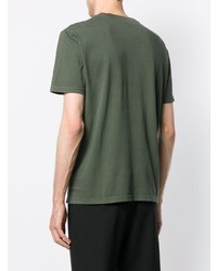 T-shirt à col rond olive Calvin Klein