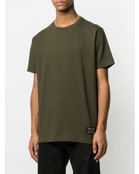 T-shirt à col rond olive Maharishi