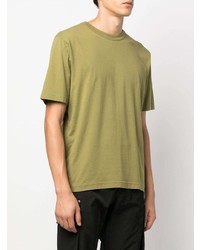 T-shirt à col rond olive Heron Preston