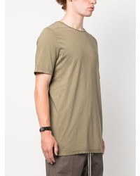 T-shirt à col rond olive Rick Owens DRKSHDW