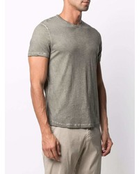 T-shirt à col rond olive Majestic Filatures