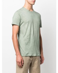 T-shirt à col rond olive Majestic Filatures