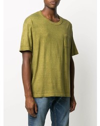 T-shirt à col rond olive VISVIM