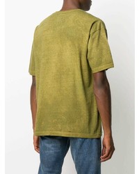 T-shirt à col rond olive VISVIM