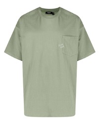 T-shirt à col rond olive FIVE CM