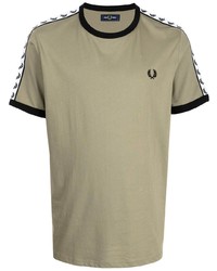 T-shirt à col rond olive Fred Perry