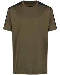 T-shirt à col rond olive Givenchy
