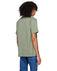 T-shirt à col rond olive Norse Projects