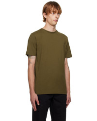 T-shirt à col rond olive Norse Projects