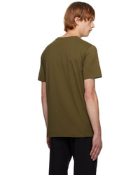 T-shirt à col rond olive Norse Projects