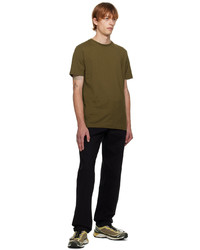 T-shirt à col rond olive Norse Projects