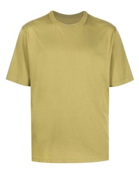 T-shirt à col rond olive Heron Preston