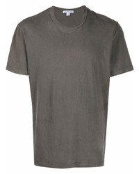 T-shirt à col rond olive James Perse