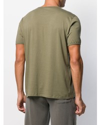 T-shirt à col rond olive Majestic Filatures