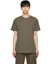 T-shirt à col rond olive John Elliott