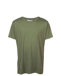 T-shirt à col rond olive John Elliott