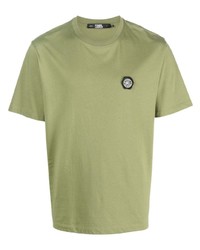 T-shirt à col rond olive Karl Lagerfeld