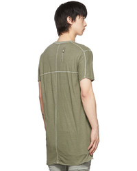 T-shirt à col rond olive Boris Bidjan Saberi