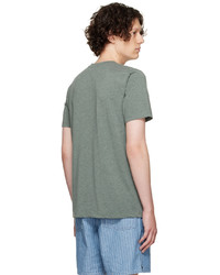 T-shirt à col rond olive A.P.C.