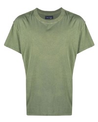 T-shirt à col rond olive Les Tien