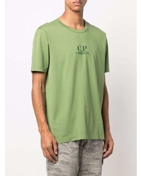 T-shirt à col rond olive C.P. Company