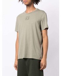 T-shirt à col rond olive Armani Exchange