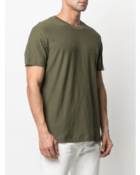 T-shirt à col rond olive Diesel