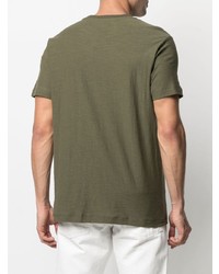 T-shirt à col rond olive Diesel