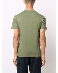 T-shirt à col rond olive Stone Island