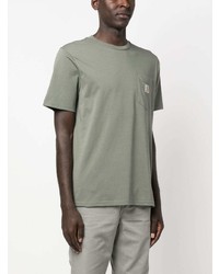 T-shirt à col rond olive Carhartt WIP