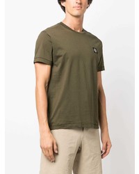 T-shirt à col rond olive Stone Island